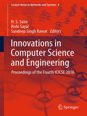 cover image of Innovations in Computer Science and Engineering